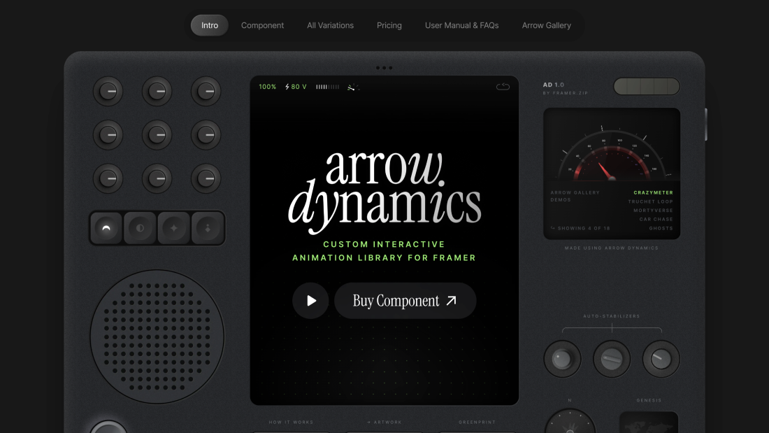 Arrow Dynamics Curated Design